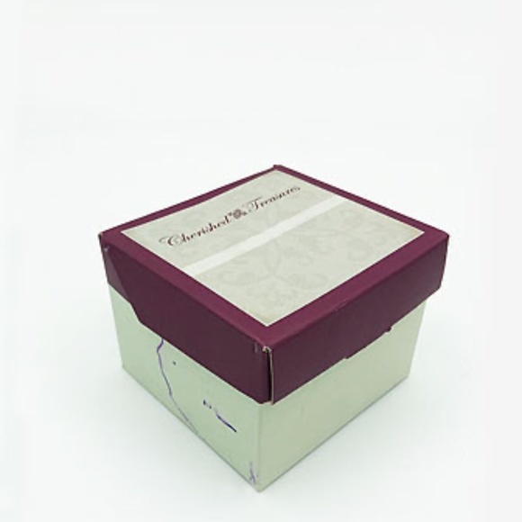 Cherished Treasures Enamel Butterfly With Crystals Floral Hinged Box - Picture 8 of 8